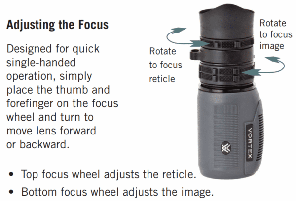 SOL-3608-RT Vortex SOLO® Tactical R/T 8x36 Monocular With Reticle Focus