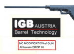 Gen 3 & 4 Glock 16" Barrel - IGB Austria Match Grade Hexagonal 16" Threaded Barrel for .10 Auto, .40S&W & .45ACP Calibers