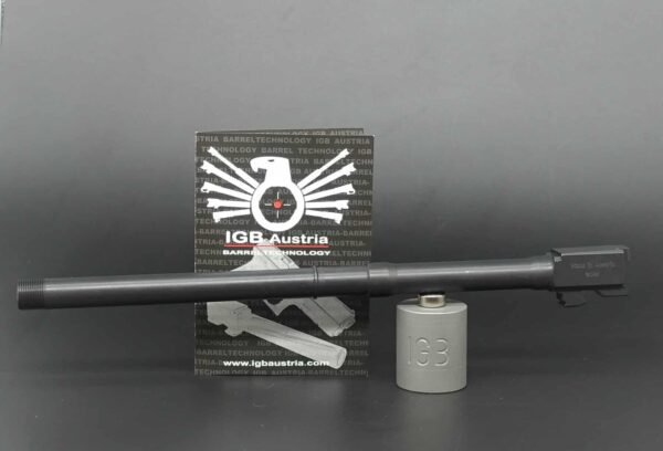 Gen 3 & 4 Glock 10" Barrels IGB Austria Match Grade Hexagonal 10" Threaded Barrel For .10 Auto, .40s&w & .45acp Calibers