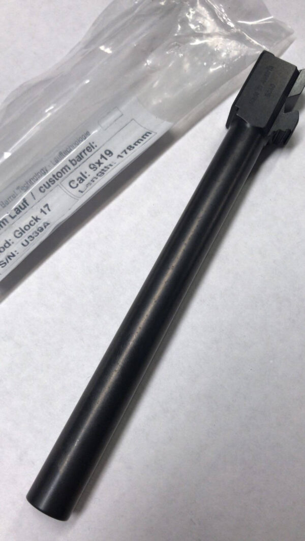 Gen 3 & 4 Glock Threaded Barrel & Fluted Barrel Standard Length - Match Grade Hexagonal Profile by IGB Austria