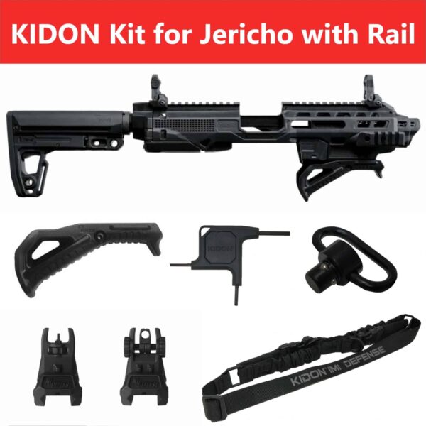 KIDON IMI Defense Innovative Pistol to Carbine Platform for Jericho Steel Frame With Picatinny Rail