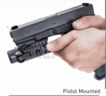 MLA CAA Gearup 4 in 1 Modular Flashlight Adapter - Attaches to the Belt, Pistol Mounted, Hand Held and Fits Micro Roni