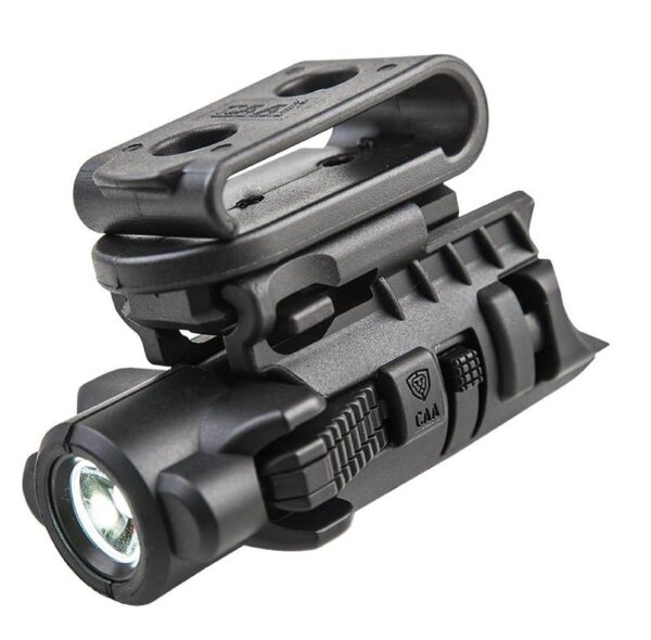 MLA CAA Gearup 4 in 1 Modular Flashlight Adapter - Attaches to the Belt, Pistol Mounted, Hand Held and Fits Micro Roni