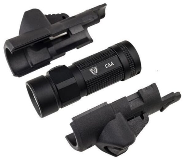 MRFL CAA Industries Micro Roni Integral Front 500 & 600 Lumens Flashlight for Both Left and Right Users