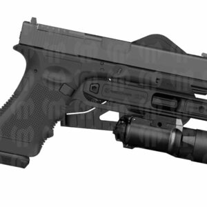 Recover Tactical G7 OWB Light bearing Holster for all Double Stack Glock 9mm/SW40/357 Pistols with Integral Rail for a light or a laser