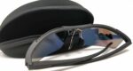 KIRO Shooting Glasses for Tactical and Everyday Use with Blue Lenses (Semi-Rimless Frame)