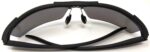 KIRO Shooting Glasses for Tactical and Everyday Use with Blue Lenses (Semi-Rimless Frame)
