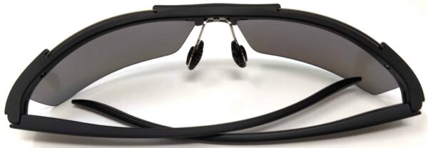 KIRO Shooting Glasses for Tactical and Everyday Use with Blue Lenses (Semi-Rimless Frame)