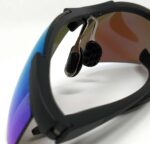KIRO Shooting Glasses for Tactical and Everyday Use with Blue Lenses (Semi-Rimless Frame)