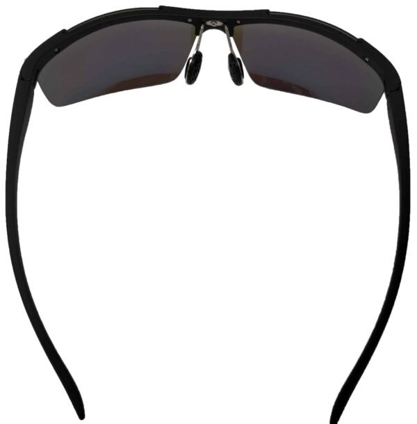 KIRO Shooting Glasses for Tactical and Everyday Use with Blue Lenses (Semi-Rimless Frame)