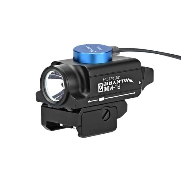 Olight PL-MINI 2 Valkyrie Weaponlight with Adjustable Rail, Max 600 Lumens & Magnetic USB Cable Charging