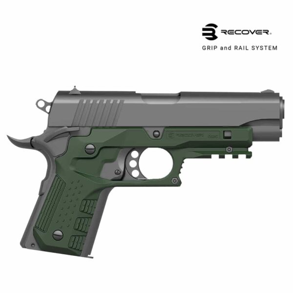 Recover Tactical CC3C Grip and Rail System for the Compact 1911 (Officer’s Sized 1911)