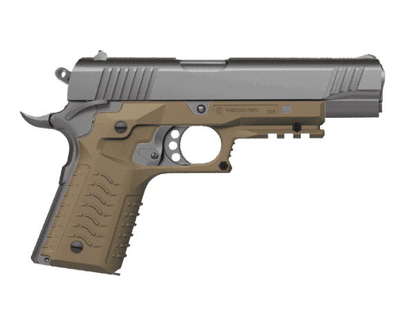 Recover Tactical CC3H Grip and Rail System for the 1911