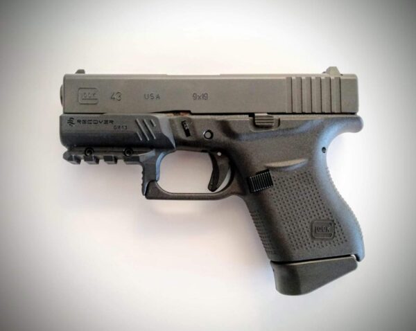 Recover Tactical GR43 Rail Adapter For The Glock 43 43X and 48 (NOT FOR MOS THAT ALREADY HAS A RAIL)