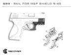 Recover Tactical SHR9 Rail Adapter For The Smith and Wesson Shield (Including Shield Plus)