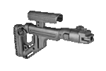 UAS-AKS P - Tactical Folding Buttstock w/ Cheek Piece for AKS-74U (krinkov)