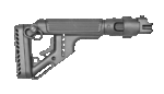 UAS-AKS P - Tactical Folding Buttstock w/ Cheek Piece for AKS-74U (krinkov)