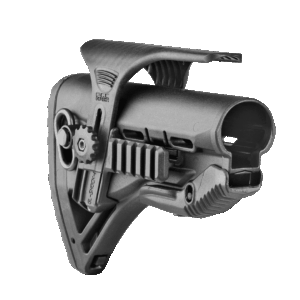 GL-Shock PCP FAB AR15 M16 M4 Shock absorbing Buttstock With Adjustable Cheek Piece And Built-In Dual Picatinny Rails