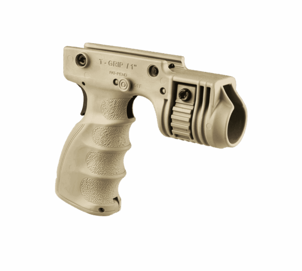 T-GRIP-R FAB Agronomic flashlight grip with 1 inch flashlight adapter with special rear activation Button