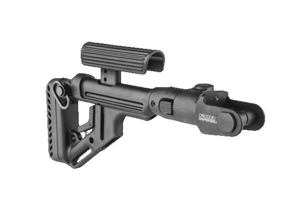 Fab Defense AKMS (underfolder) Tactical Folding Buttstock with Cheek Piece - UAS-AKMS P
