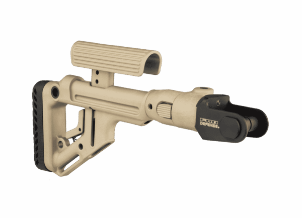 Fab Defense AKMS (underfolder) Tactical Folding Buttstock with Cheek Piece - UAS-AKMS P