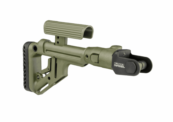 Fab Defense AKMS (underfolder) Tactical Folding Buttstock with Cheek Piece - UAS-AKMS P