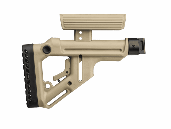 Fab Defense SAIGA Tactical Folding Buttstock with Cheek Piece - UAS-SAIGA