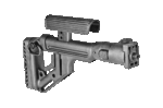 Fab Defense VZ. 58 (Polymer Joint) Tactical Folding Butt Stock with Cheek Piece - UAS-VZ P