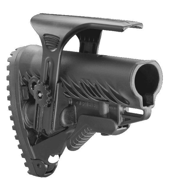 GLR-16 CP Fab Defense Tactical Buttstock with Adjustable Cheek Rest