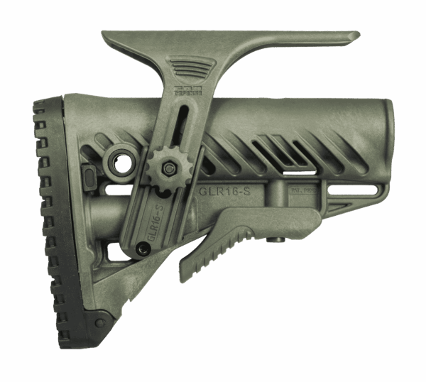 GLR-16 CP Fab Defense Tactical Buttstock with Adjustable Cheek Rest