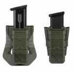 Fab Defense QL-9 Single Magazine Pouch & Quick Loader for Polymer & Steel 9mm / .40 S&W Double Stack Magazines