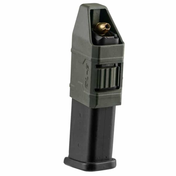 Fab Defense QL-9 Single Magazine Pouch & Quick Loader for Polymer & Steel 9mm / .40 S&W Double Stack Magazines