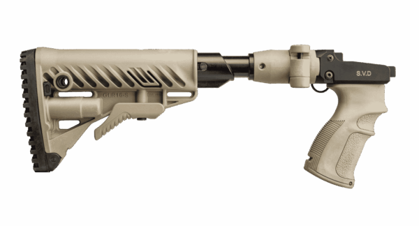 M4-SVD SB Fab Defense Side Folding and Collapsible Buttstock with Shock Absorber Kit for SVD
