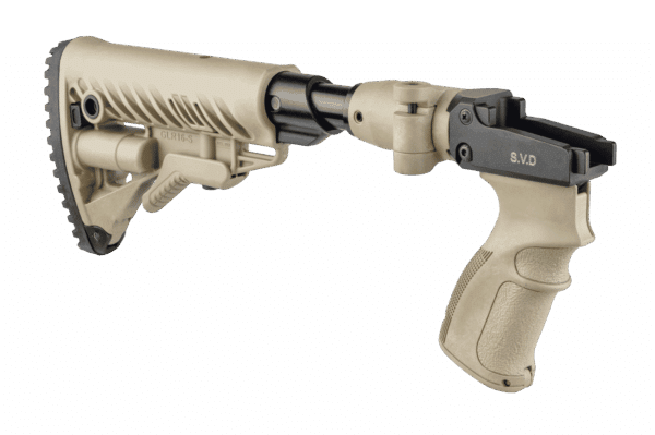 M4-SVD SB Fab Defense Side Folding and Collapsible Buttstock with Shock Absorber Kit for SVD