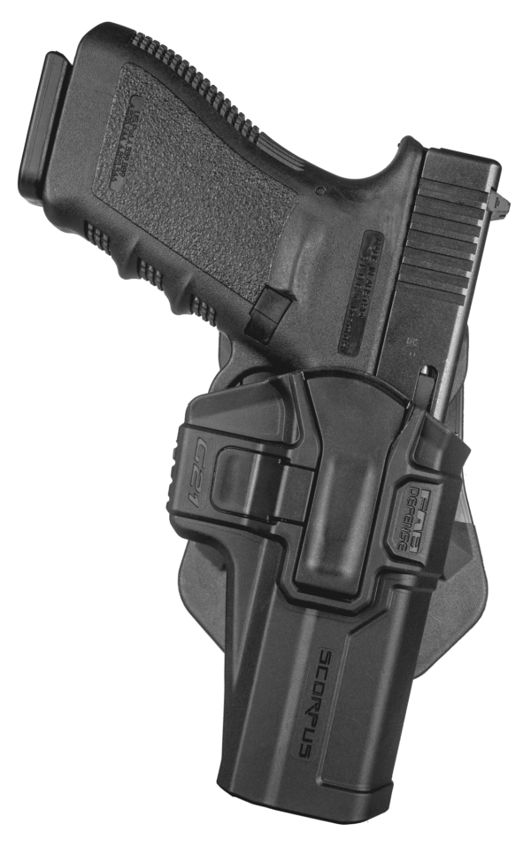FAB Level 1 Swivel Holster for Glock  20, 21, 29, 30 (Paddle+Belt) (sc-g21sb), Black, Right Hand