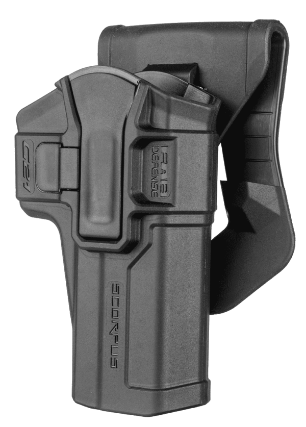 FAB Level 1 Swivel Holster for Glock  20, 21, 29, 30 (Paddle+Belt) (sc-g21sb), Black, Right Hand