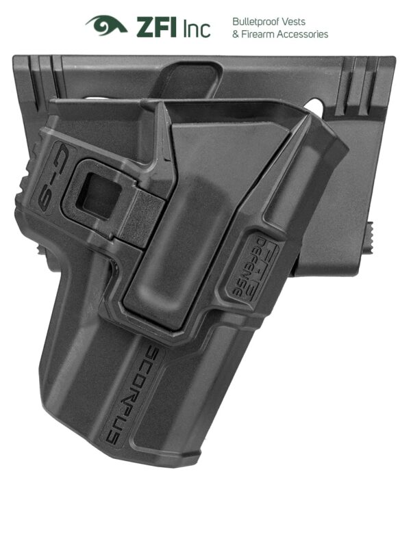 M24 Belt G-9 SCORPUS Fab Defense Glock-43 (Single Stack 9mm) Level 1/2 Retention Holster - Slim Fitting Design