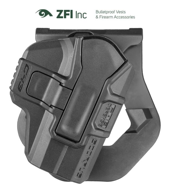 M24 Paddle SCORPUS CZ 75 SP-01 Shadow Level 1/2 Retention Holster - Slim Fitting Design