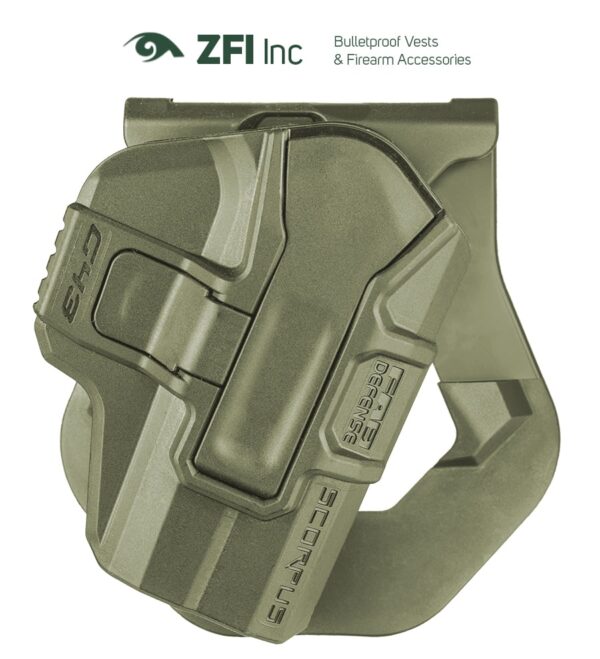 M24 Paddle SCORPUS CZ 75 SP-01 Shadow Level 1/2 Retention Holster - Slim Fitting Design