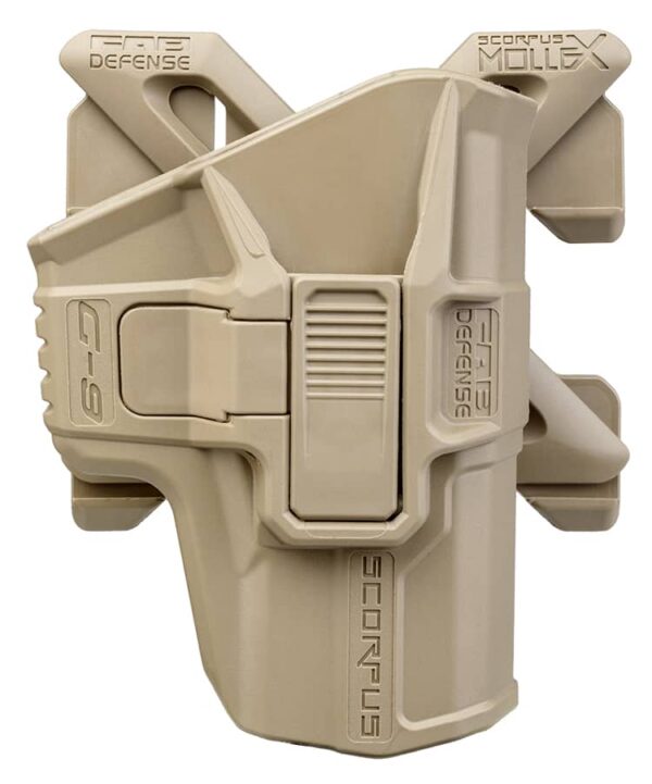 M1/MX SCORPUS Fab Defense Glock-43 (Single Stack 9mm) Level 2 Holster (Paddle+Belt)