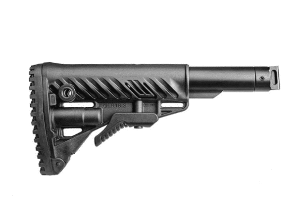 Fab Defense SAIGA (Polymer hinge) Folding Collapsible Buttstock - M4-SAIGA P, Tan - Returned, US Only.