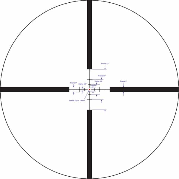 ART X-BOW Hi Lux Automatic Ranging Trajectory (ART) 1-4X24 Crossbow Scope w/ Duplex Red or Green Dot Framing Reticle