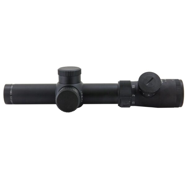 CMR4-556-R Hi-Lux Close to Medium Range 1X-4X Riflescope w/ 1MOA Center Dot & Red Illumination