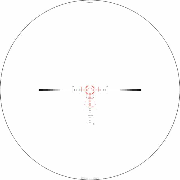 CMR4-556-R Hi-Lux Close to Medium Range 1X-4X Riflescope w/ 1MOA Center Dot & Red Illumination