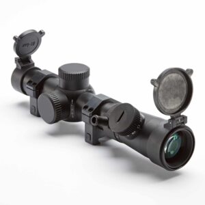 CMR4-556-R Hi-Lux Close to Medium Range 1X-4X Riflescope w/ 1MOA Center Dot & Red Illumination
