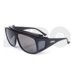 KIRO Cestus - Ballistic Rated Grey Range Glasses - Over the Glasses Design w/ High FOV