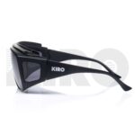 KIRO Cestus - Ballistic Rated Grey Range Glasses - Over the Glasses Design w/ High FOV
