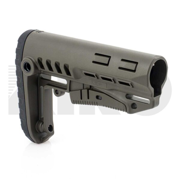 KIRO CRAS - Compact Rapid Adjustment Stock for AR15 with QD Sling Mount (Commercial-Spec / MIL-Spec)