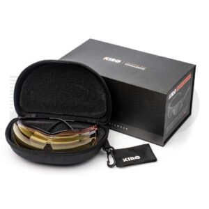 KIRO Eku Pro - Metal Frame Ballistic Rated Tactical Glasses - Comes with Four Rapid Replacement Lenses